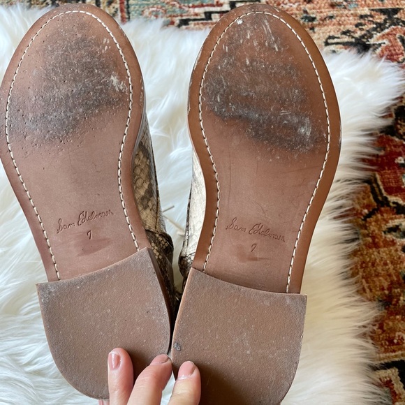 Sam Edelman Nina Snake Print Combat Boots - Picture 9 of 11